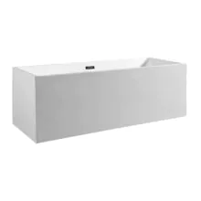 Ванна акриловая Azario MODERN 1600x750x580 отдельностоящая, в комплекте с сифоном и металлической рамой (AZ-6601-16075)