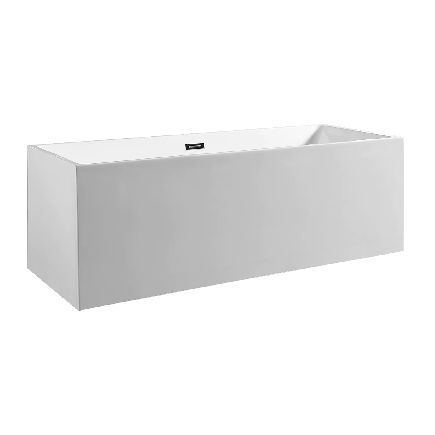 Ванна акриловая Azario MODERN 1700x750x580 отдельностоящая, в комплекте с сифоном и металлической рамой (AZ-6601-17075) — фото №1