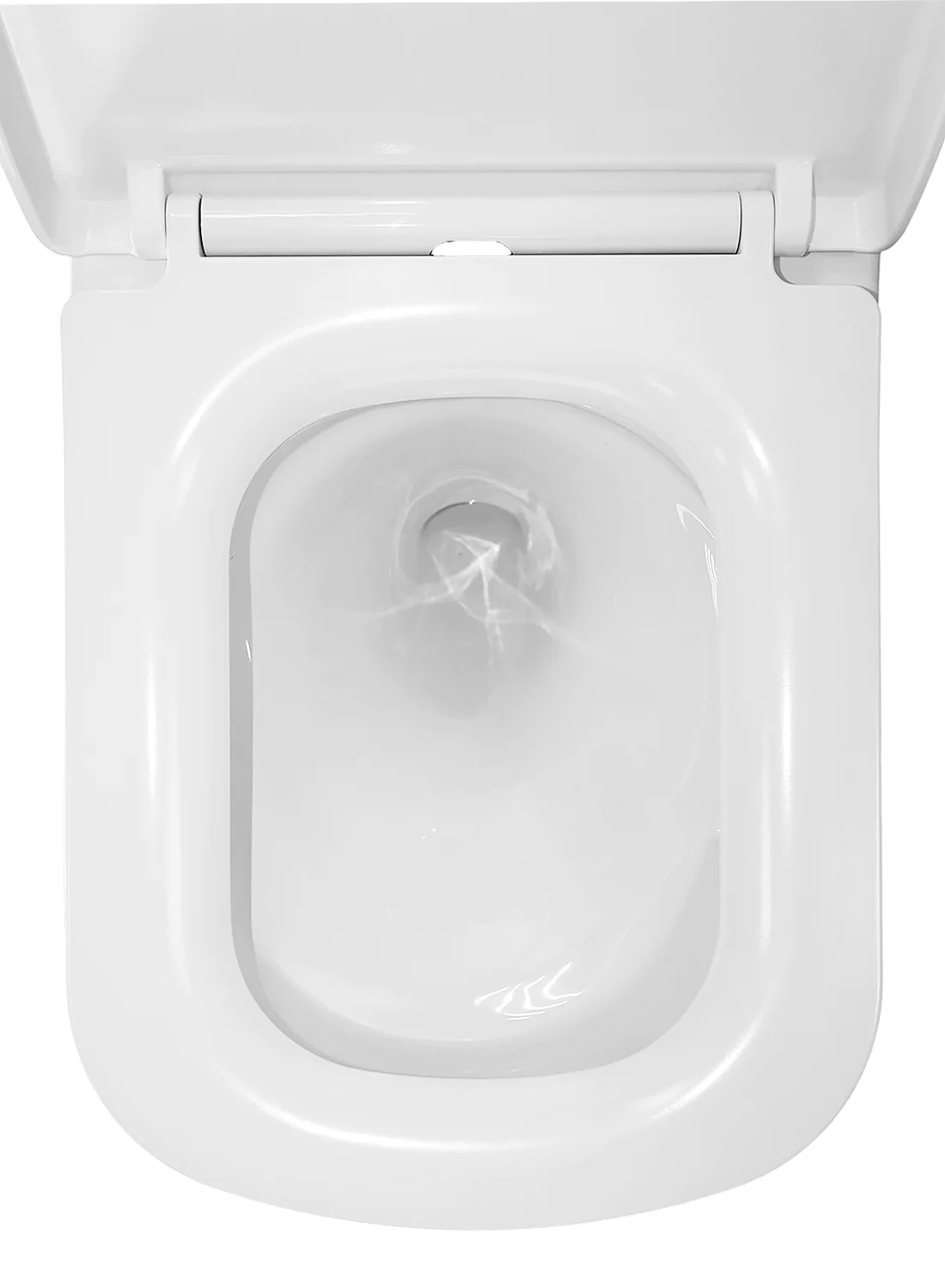 Унитаз подвесной Azario Vesper 360х510х365 безободковый, слив «Скрытое Торнадо», с быстросъемным сиденьем микролифт (AZ-1373WH) — фото №8