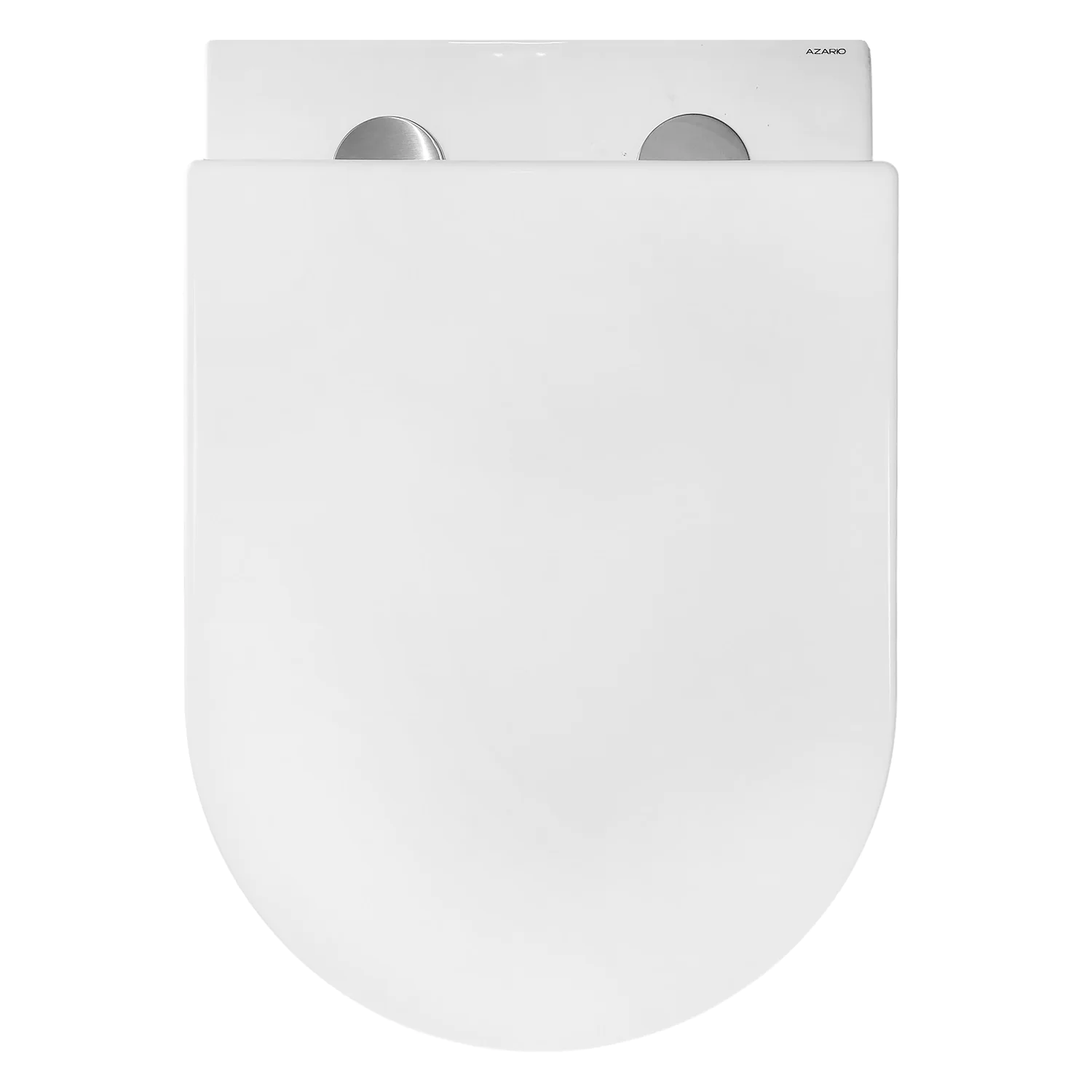 Унитаз подвесной Azario BONELLE 345х490х350 безободковый, смыв «Торнадо», с быстросъемным сиденьем микролифт (AZ-2801E) — фото №9