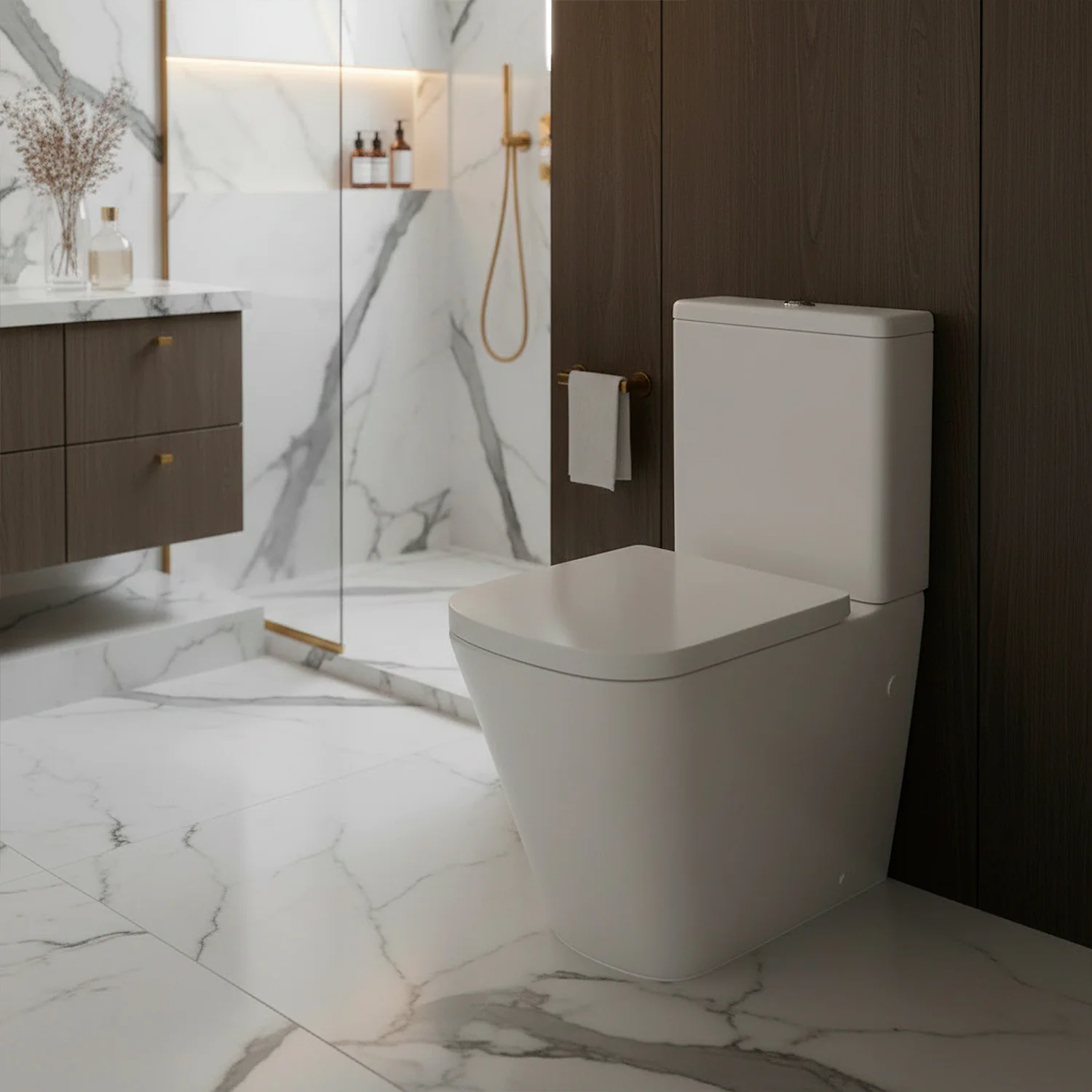 Унитаз-компакт Azario Terra 620х360х810 безободковый, система смыва «Скрытое Торнадо», в комплекте с быстросъемным сиденьем «Микролифт» (AZ-1373AT) — фото №11