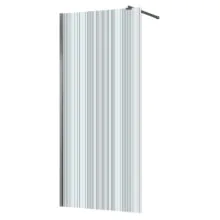 Душевая перегородка Azario Walk-in 900х1950 рифленое стекло 8 мм, профиль графит матовый (AZ-251-90-MGR-CRF)