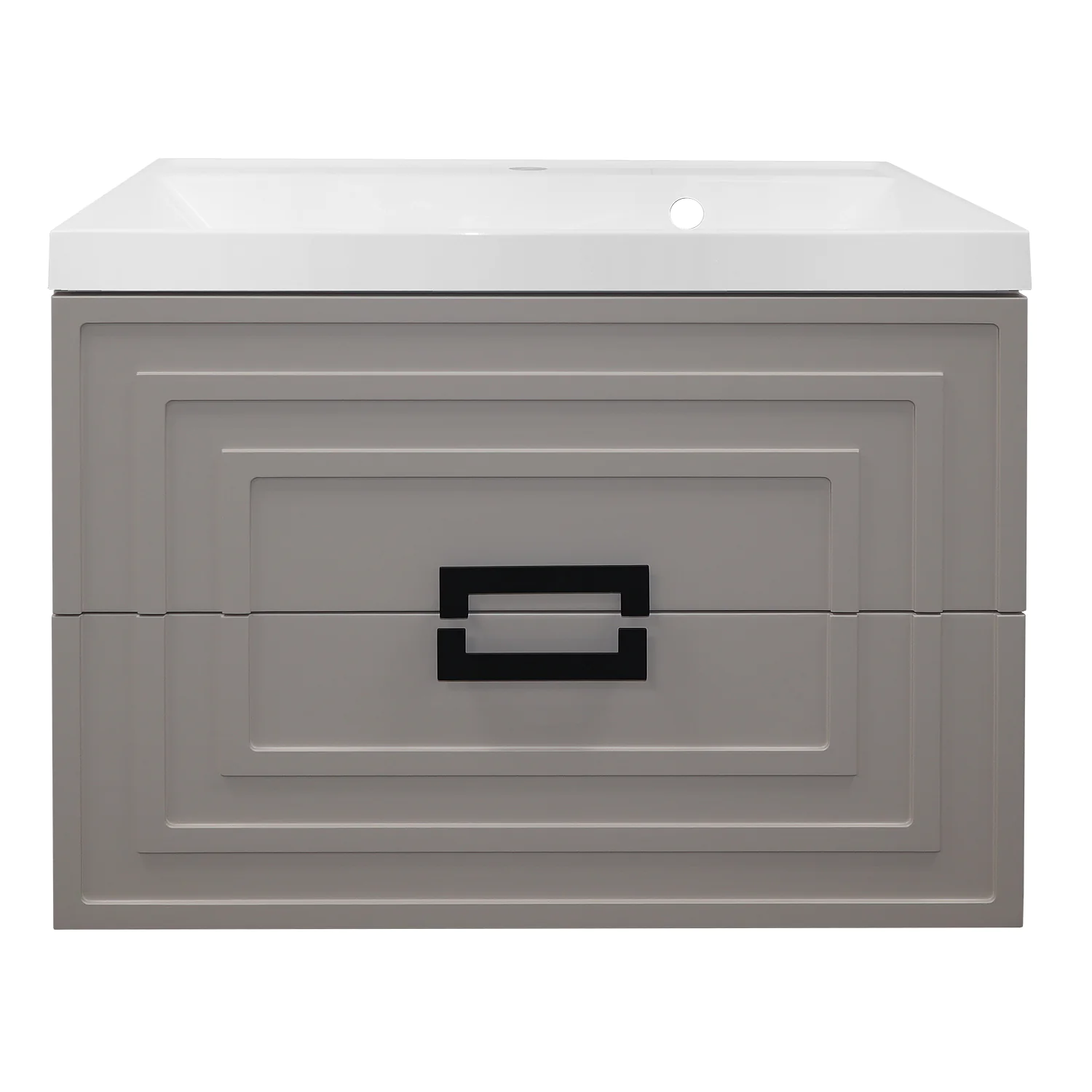 Комплект Тумба Azario ARMARIO 70/2 700х450х585 подвесная, с раковиной CLASSIK 70, кашемир (CS00096966) — фото №3