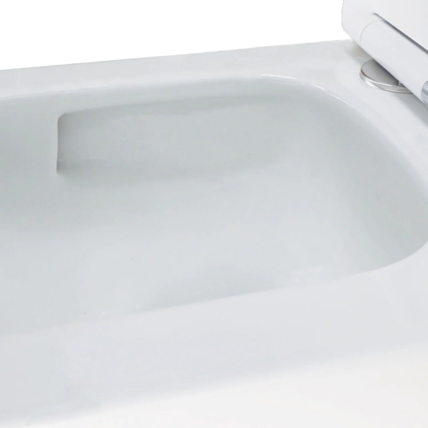 Унитаз подвесной Azario AIRA 340х485х365 безободковый, система смыва «Скрытое Торнадо», с быстросъемным сиденьем «Микролифт» (AZ-5171T-WHT) — фото №7