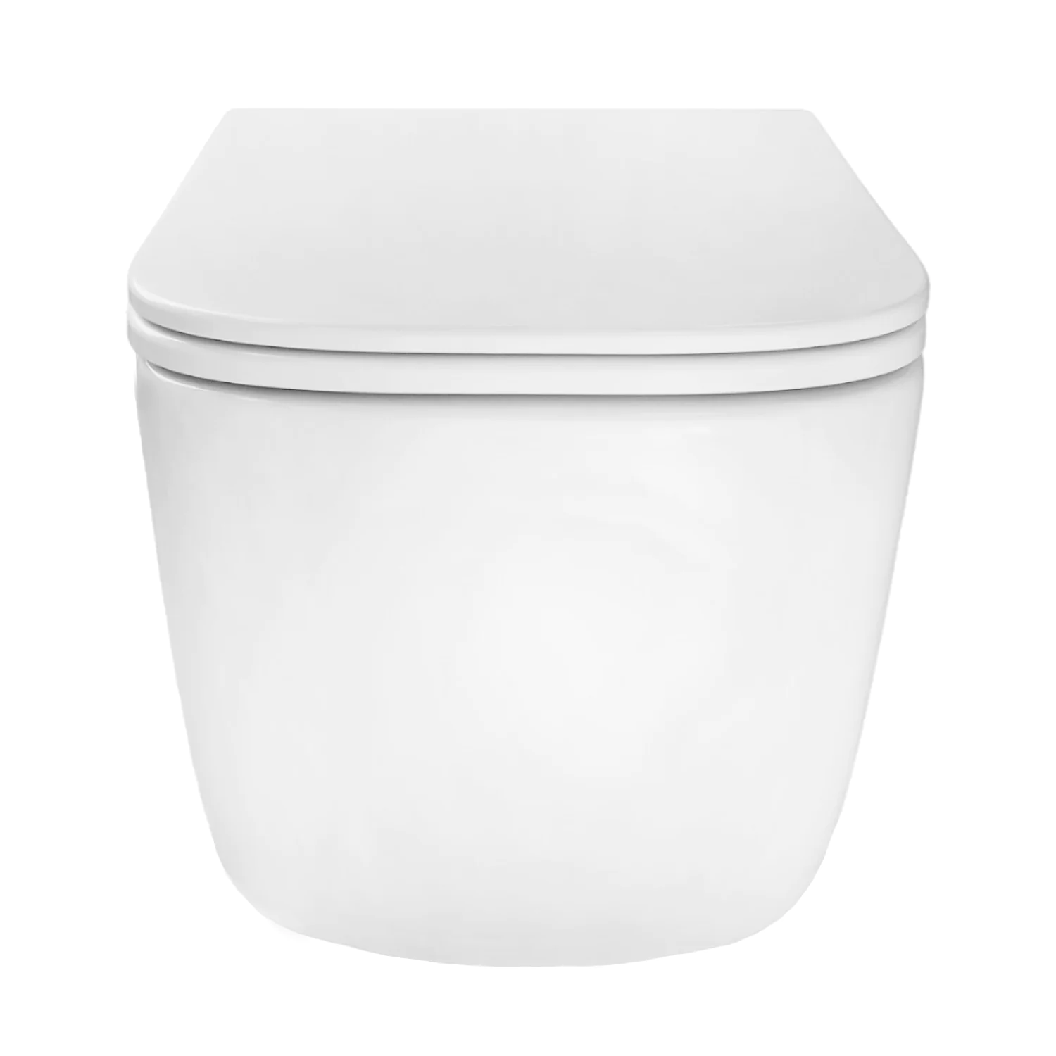 Унитаз подвесной Azario BACIO 340х485х350 безободковый, система смыва «Скрытое Торнадо», с быстросъемным сиденьем «Микролифт» (AZ-5103T-WHT) — фото №3