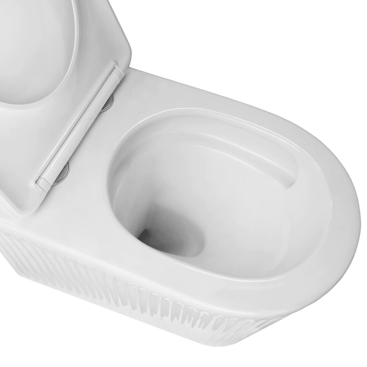 Унитаз подвесной Azario STILL 520х365х346 безободковый, система смыва «Скрытое Торнадо», с быстросъемным сиденьем «Микролифт» (AZ-1909T) — фото №6