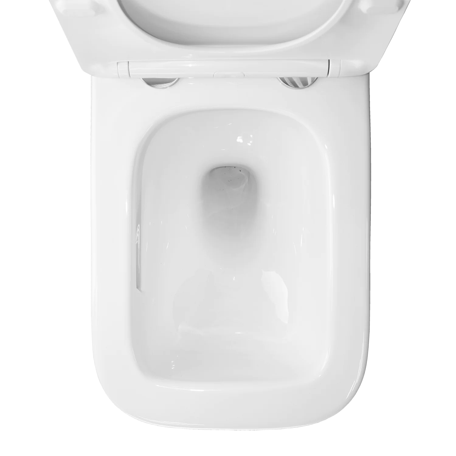 Унитаз подвесной Loranto Delphi 340х485х290 безободковый, с системой смыва «Скрытое Торнадо», в комплекте с быстросъемным сиденьем микролифт (91343) — фото №5