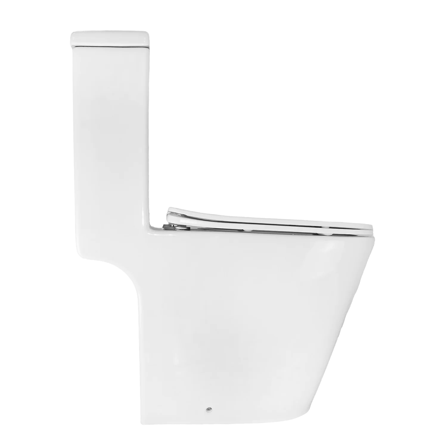 Унитаз-моноблок Azario Prime 373х645х765 напольный, безободковый , с быстросъемным сиденьем «Микролифт» (AZ-1363OP) — фото №13