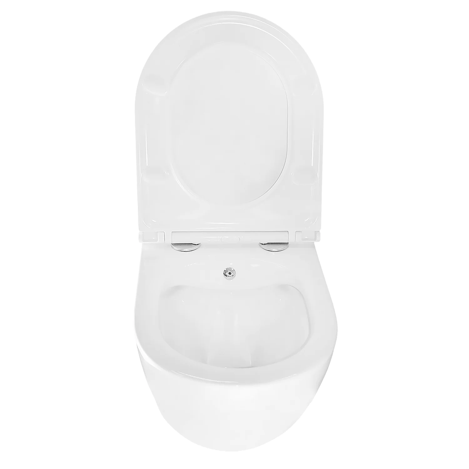 Унитаз подвесной Azario Grado 365х495х365 безободковый, с функцией биде, с быстросъемным сиденьем микролифт (AZ-046E-NR) — фото №5