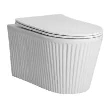 Унитаз подвесной Azario STILL 520х365х346 безободковый, система смыва «Скрытое Торнадо», с быстросъемным сиденьем «Микролифт» (AZ-1909T)