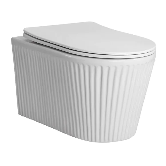 Унитаз подвесной Azario STILL 520х365х346 безободковый, система смыва «Скрытое Торнадо», с быстросъемным сиденьем «Микролифт» (AZ-1909T)