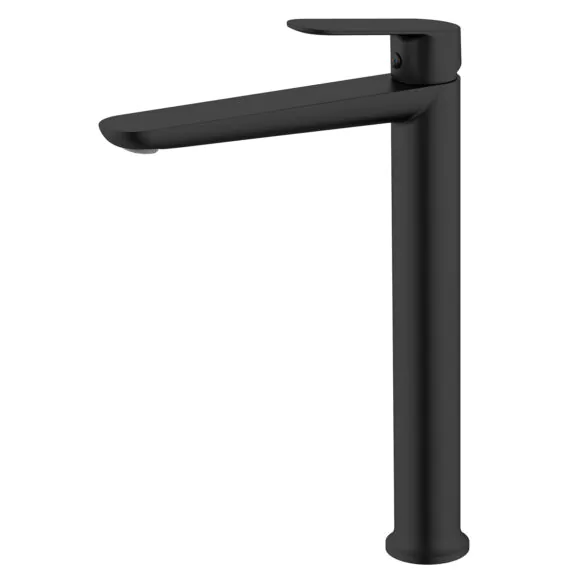 Смеситель для раковины-чаши Azario Alanti высокий, керамический картридж, черный матовый (AZ-K9032B)