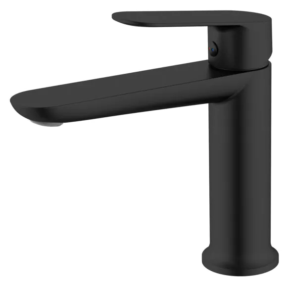 Cмеситель для раковины Azario Alanti керамический картридж, черный матовый (AZ-K1032B)