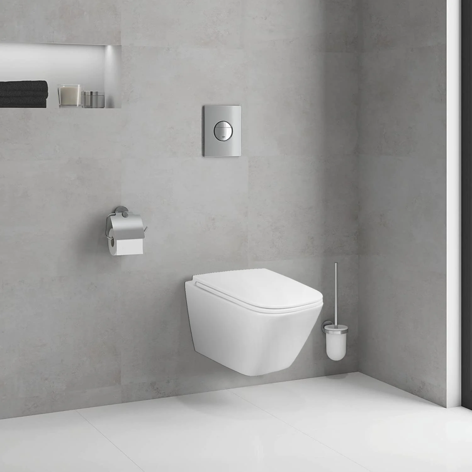 Унитаз подвесной Azario PRO 340х490х350 безободковый, в комплекте с быстросъемным сидением микролифт (PRO-002) — фото №11