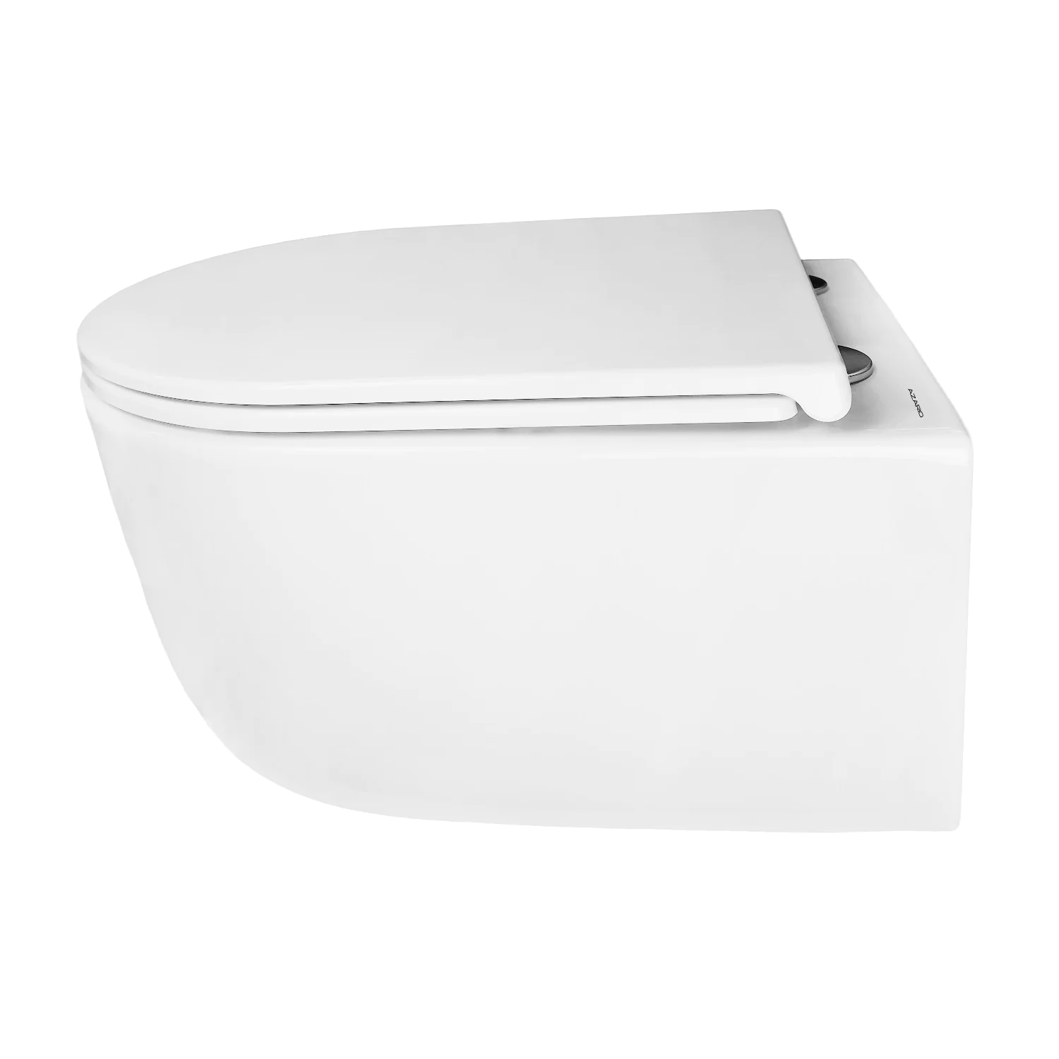 Унитаз подвесной Azario NATA 360х515х350 безободковый, система смыва «Скрытое Торнадо», с быстросъемным сиденьем «Микролифт» (AZ-5102T-WHT) — фото №4