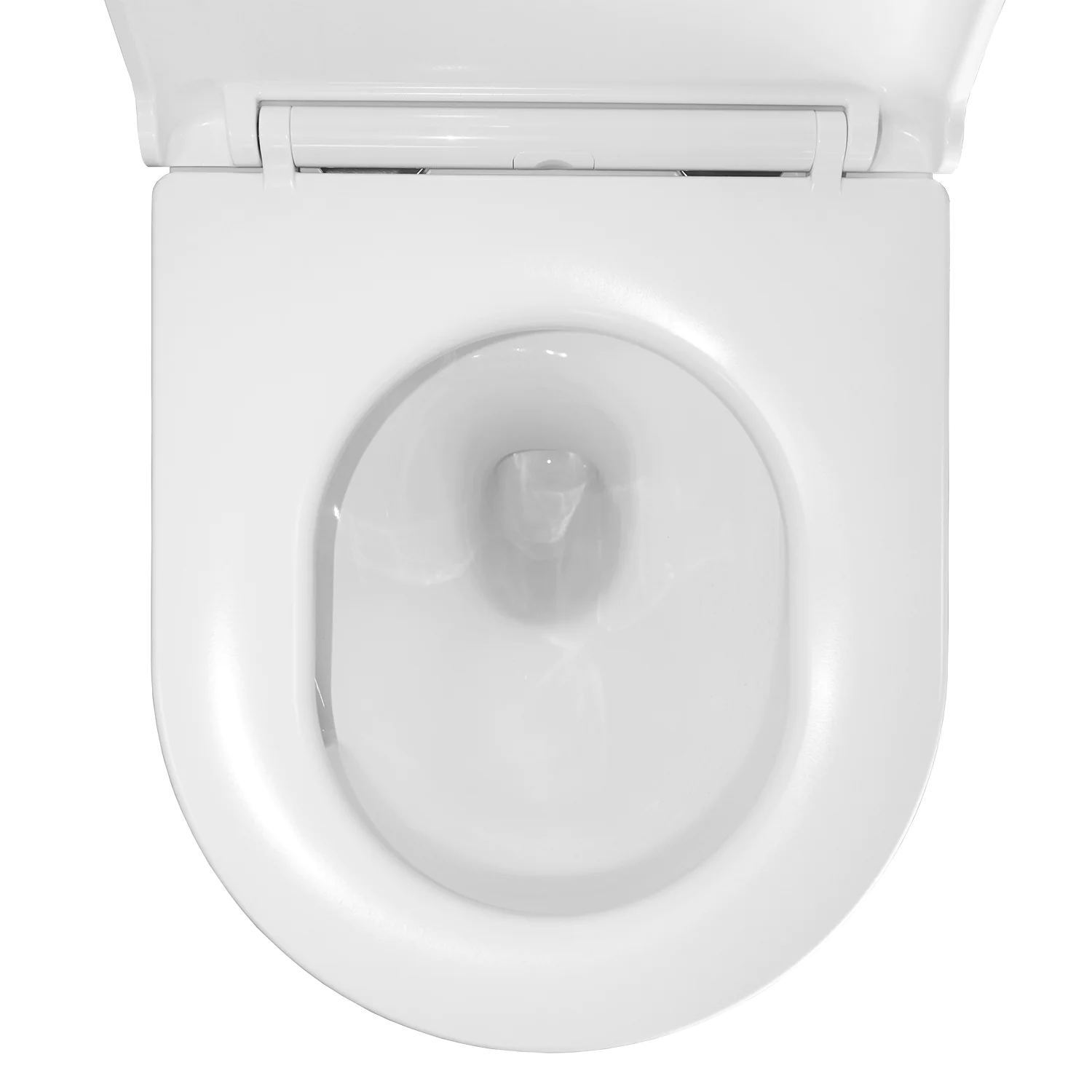 Унитаз подвесной Azario TERSO 495x360x370 безободковый, слив «Скрытое Торнадо» с быстросъемным сиденьем «Микролифт» (AZ-092E-UQ3) — фото №9