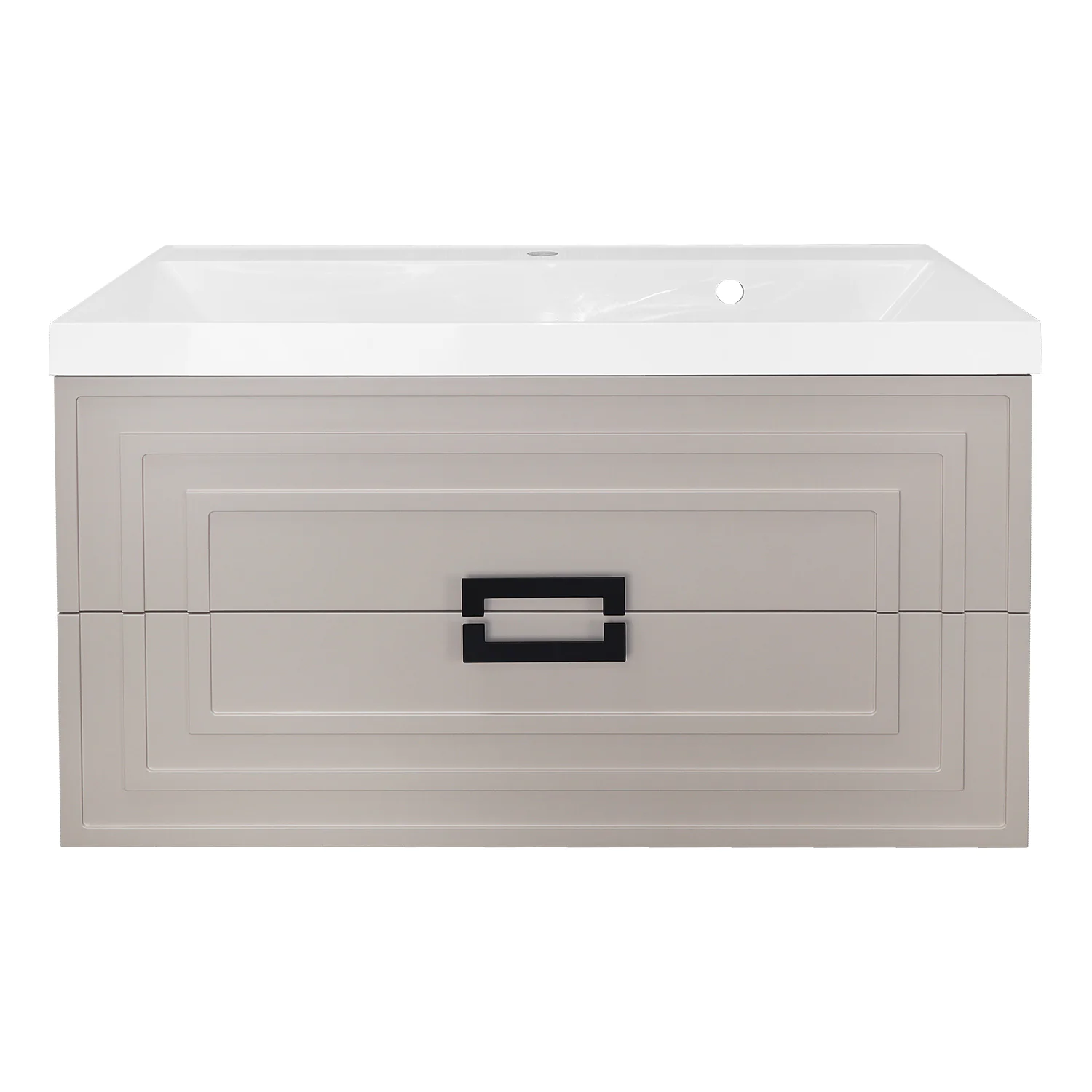 Комплект Тумба Azario ARMARIO 90/2 900х450х585 подвесная, с раковиной CLASSIK 90, кашемир (CS00097024) — фото №3