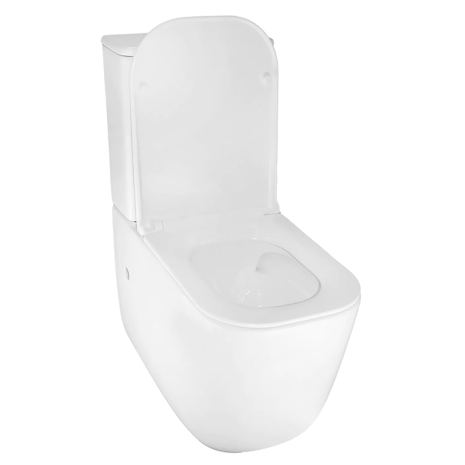 Унитаз-компакт Azario RIANO 355х620х790 напольный, безободковый, слив «Торнадо», с быстросъемным сиденьем «Микролифт» (AZ-1305A) — фото №3