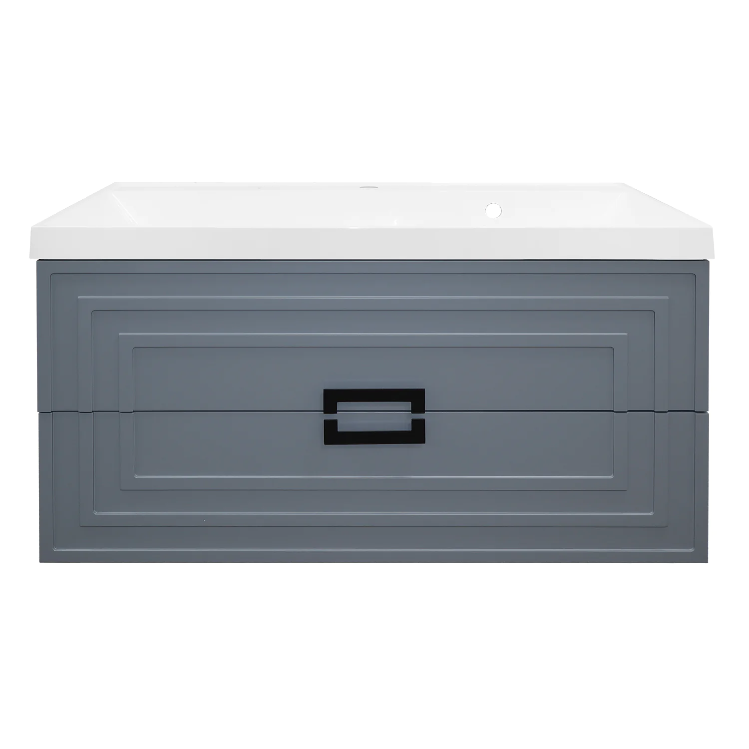 Комплект Тумба Azario ARMARIO 100/2 1000х450х585 подвесная, с раковиной CLASSIK 100, серый матовый (CS00096972) — фото №3