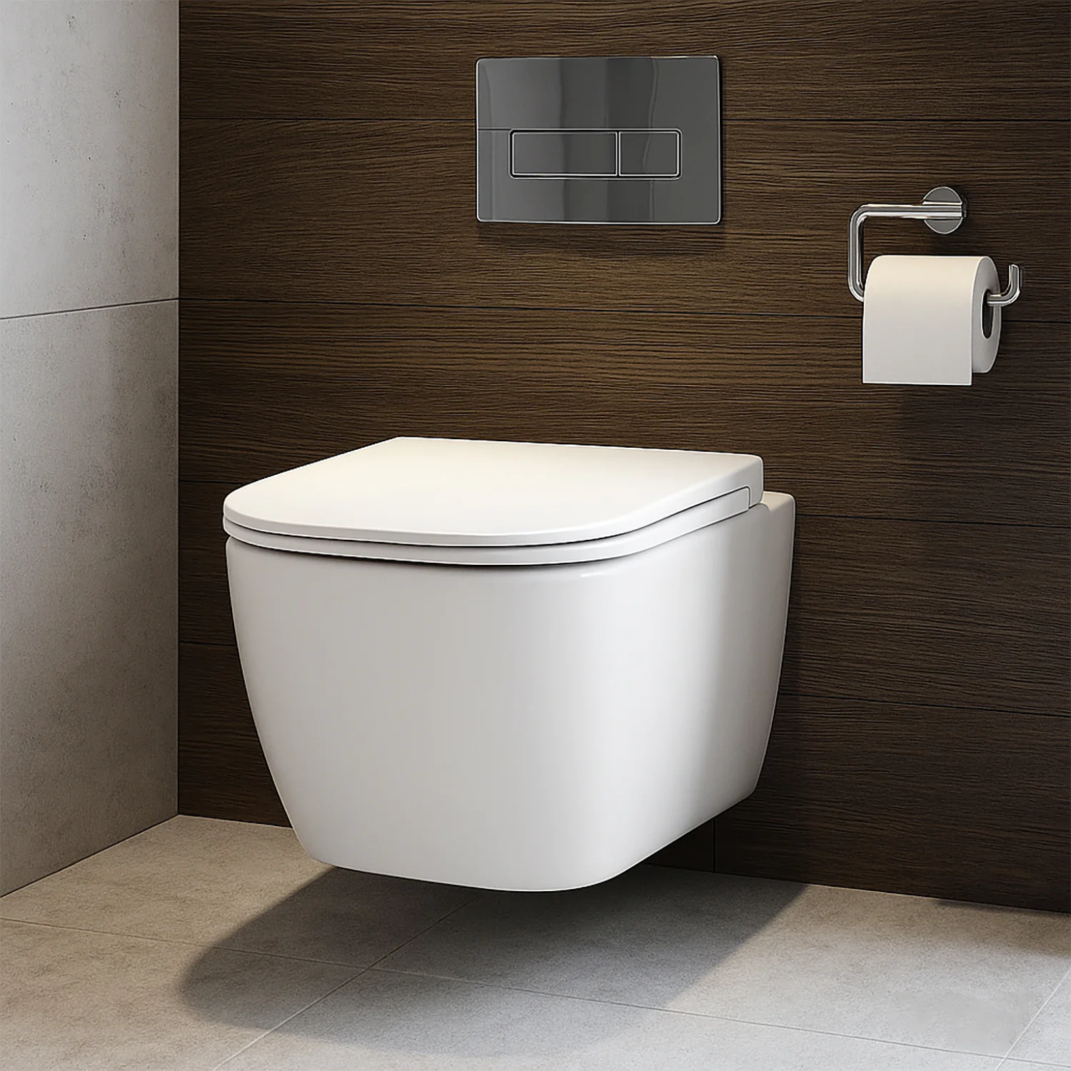 Унитаз подвесной Azario RIANO 350х490х350 безободковый, слив «Скрытое Торнадо», с быстросъемным сиденьем микролифт (AZ-2808E) — фото №14