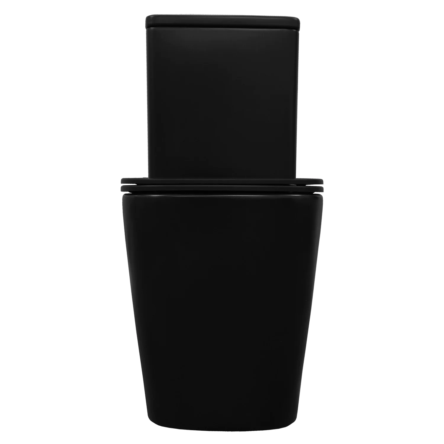 Унитаз-компакт Azario Black King 370х640х810 безободковый, с быстросъемным сиденьем микролифт, черный матовый (AZ-8303D) — фото №8