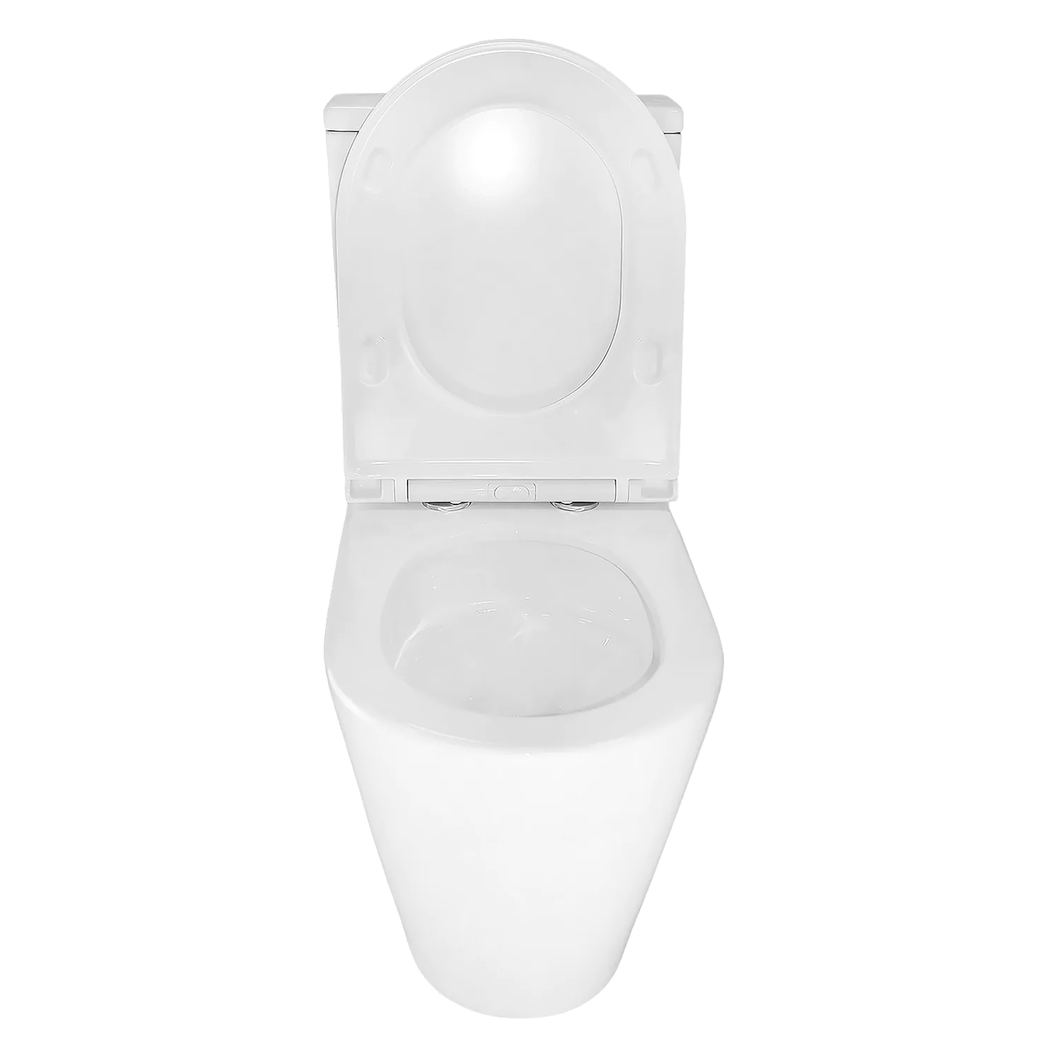 Унитаз-компакт Azario MIZEN 360х660х800 напольный, безободковый, смыв «Скрытое Торнадо», с быстросъемным сиденьем «Микролифт» (AZ-8300) — фото №5