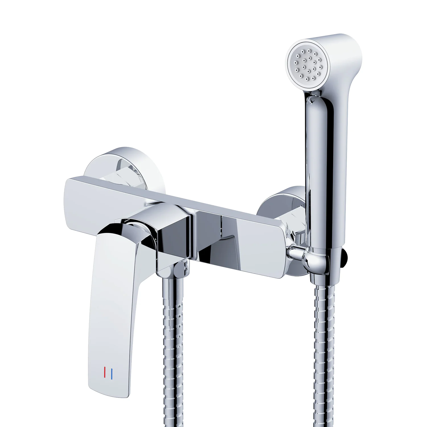 Гигиенический душ Azario Conda со смесителем, керамический картридж, шланг 150 см, хром (AZ-K2511) — фото №2