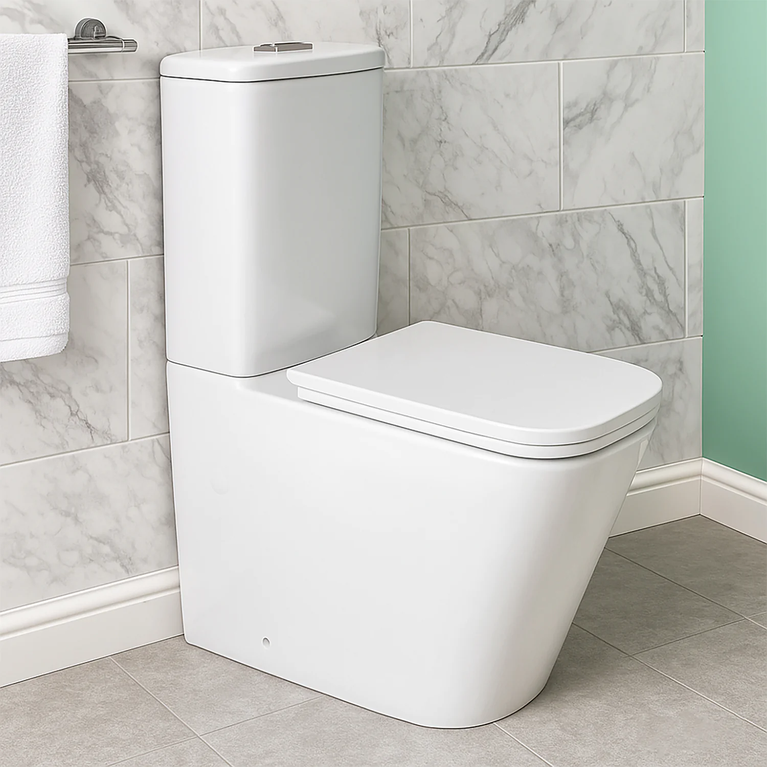 Унитаз-компакт Azario SAVIA 370х640х810 напольный, безободковый, система смыва Rimless, с быстросъемным сиденьем «Микролифт» (AZ-8303D-s) — фото №15