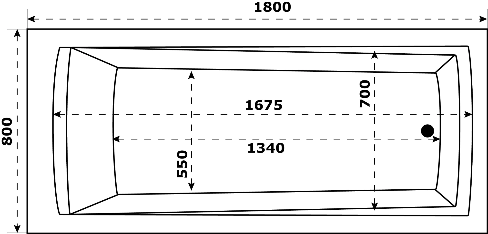 Ванна акриловая AZARIO Бали 180х80 (БАВ0005) — фото №5