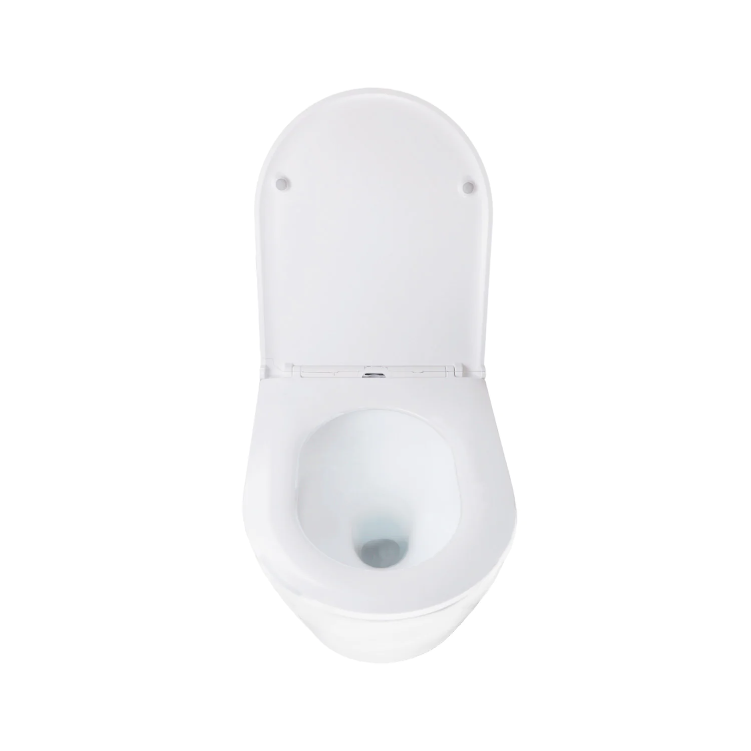 Унитаз подвесной Azario BLISS 360х485х365 безободковый, система смыва «Скрытое Торнадо», с быстросъемным сиденьем «Микролифт» (AZ-5179T-WHT) — фото №3