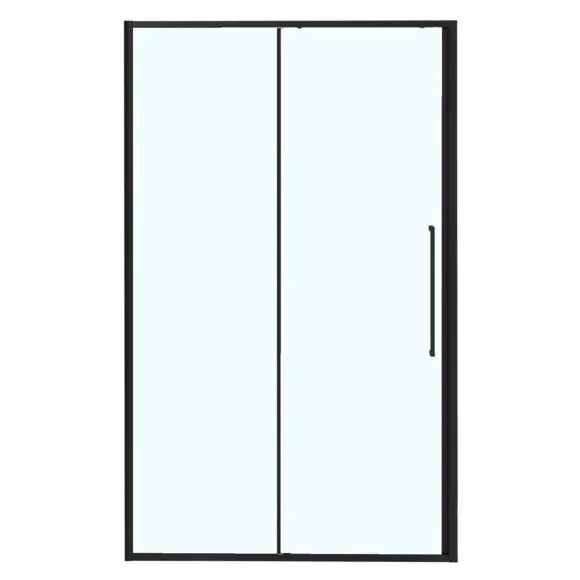 Душевая дверь Azario SHANGHAI 1100х1950 раздвижная, прозрачное стекло 6 мм, профиль черный матовый (AZ-Y43-110-MB-CL)