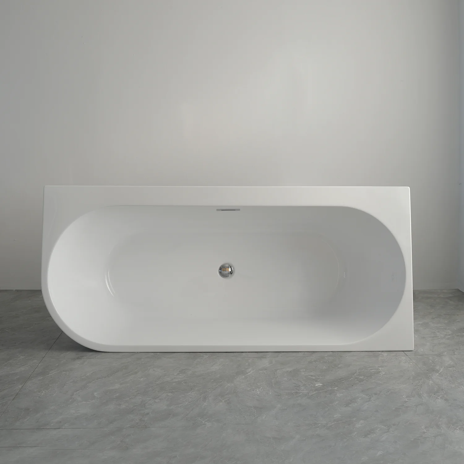 Ванна акриловая Azario LAGO GARDA 1700х750х580 пристенная, рифленая, правосторонняя, в комплекте с сифоном и металлической рамой (AZ-6724-A2 R 17075) — фото №4