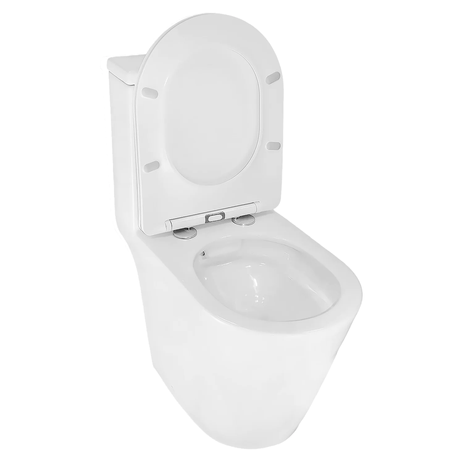 Унитаз-моноблок Azario Prime 373х645х765 напольный, безободковый , с быстросъемным сиденьем «Микролифт» (AZ-1363OP) — фото №4