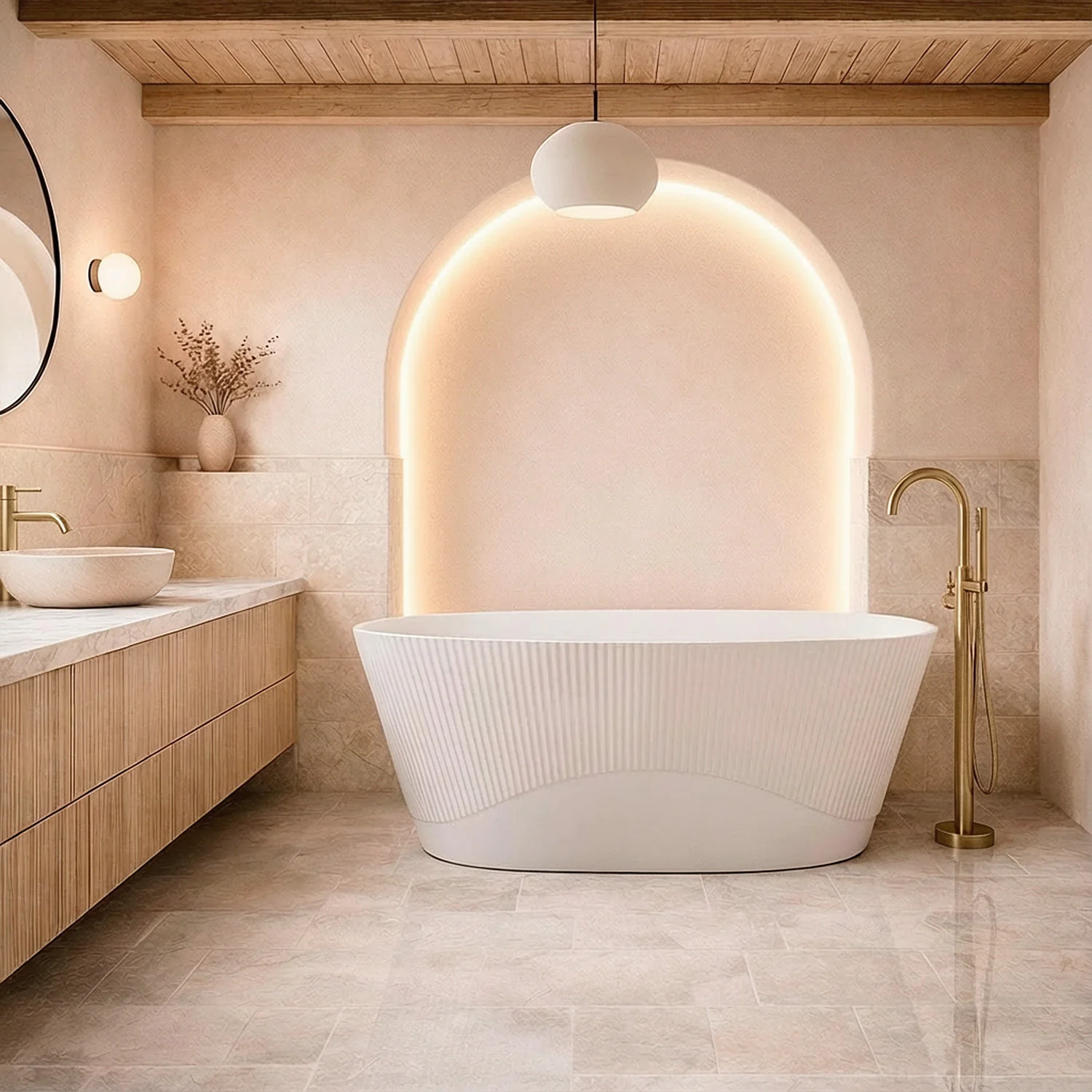 Ванна акриловая Azario ARFA 1700х800х580 свободностоящая, в комплекте с сифоном и металлической рамой (AZ-6613C) — фото №6