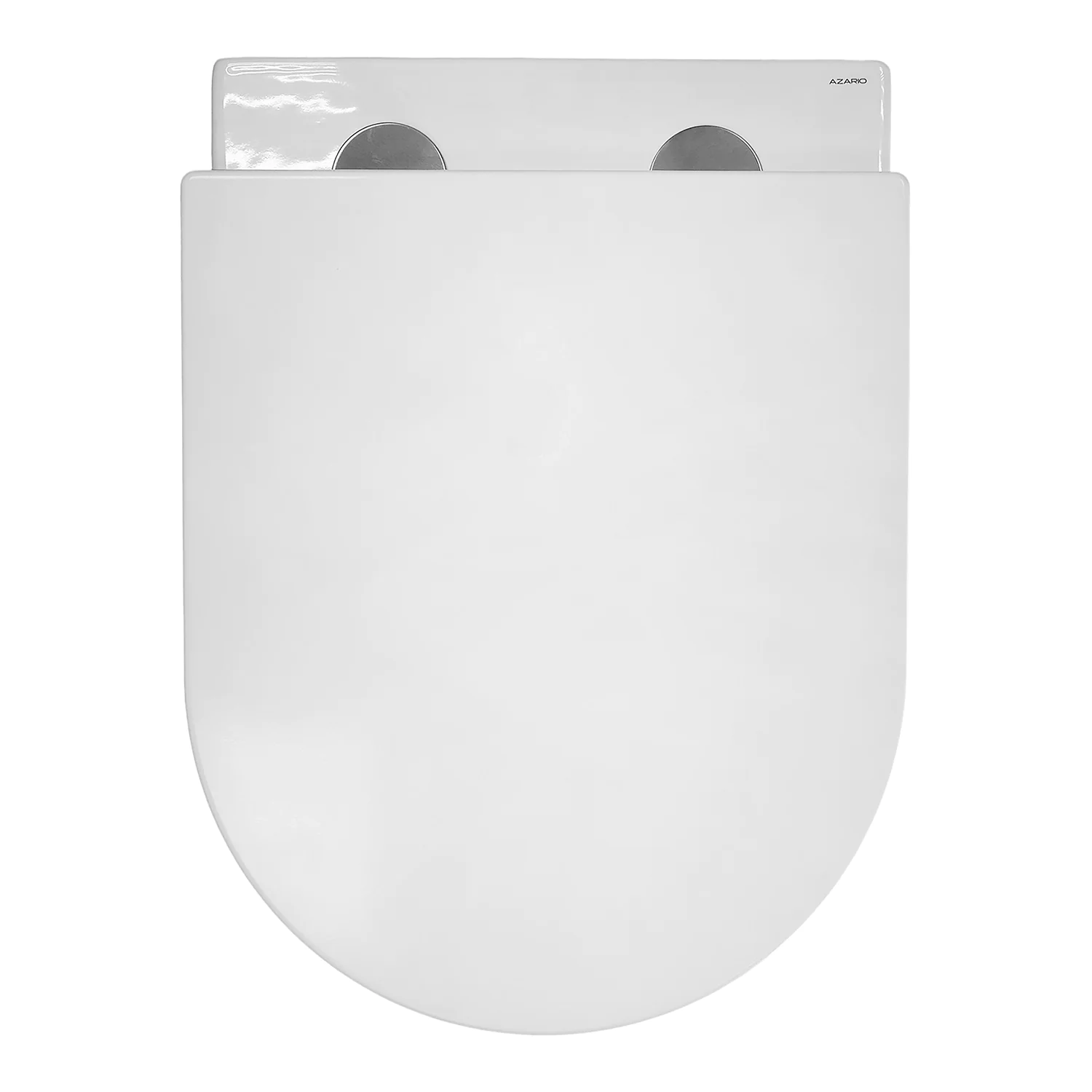 Унитаз подвесной Azario LUZIO 365х495х360 безободковый, рельефный, слив «Скрытое Торнадо», с быстросъемным сиденьем «Микролифт» (AZ-098-UQ) — фото №10