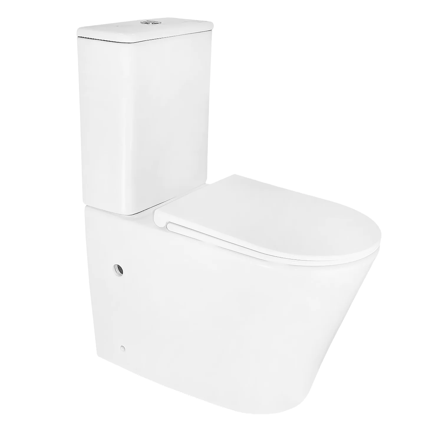 Унитаз-компакт Azario LANDER 350х630х795 напольный, безободковый, слив «Торнадо» с быстросъемным сиденьем «Микролифт» (AZ-1257A) — фото №1