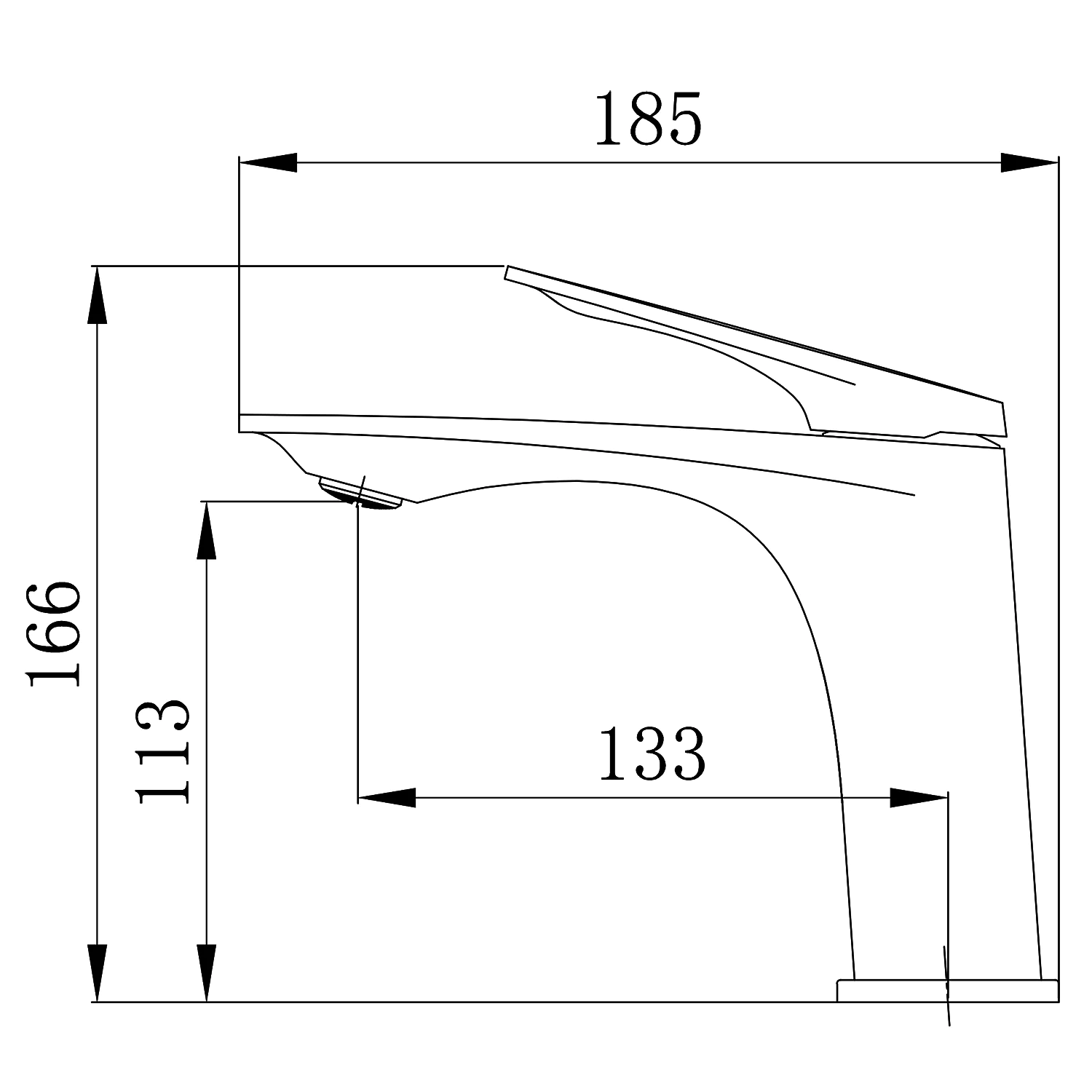 Cмеситель для раковины Azario Lursy керамический картридж, золото матовое (AZ-K1049MG) — фото №2