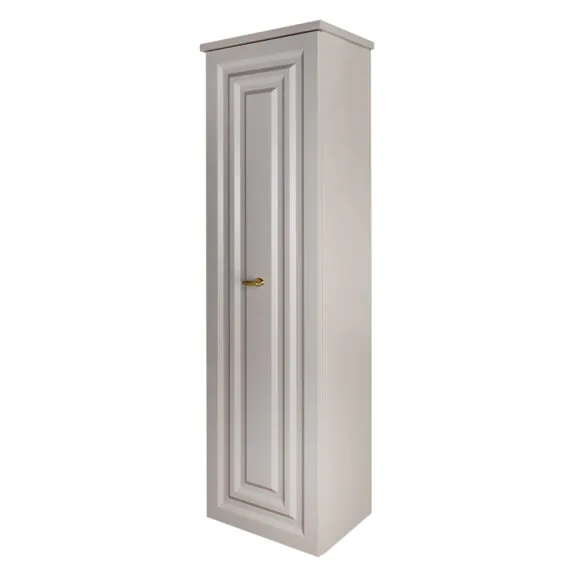 Пенал подвесной Azario LAURA 400х330х1350 левосторонний, кашемир, фурнитура золото (CS00096955)