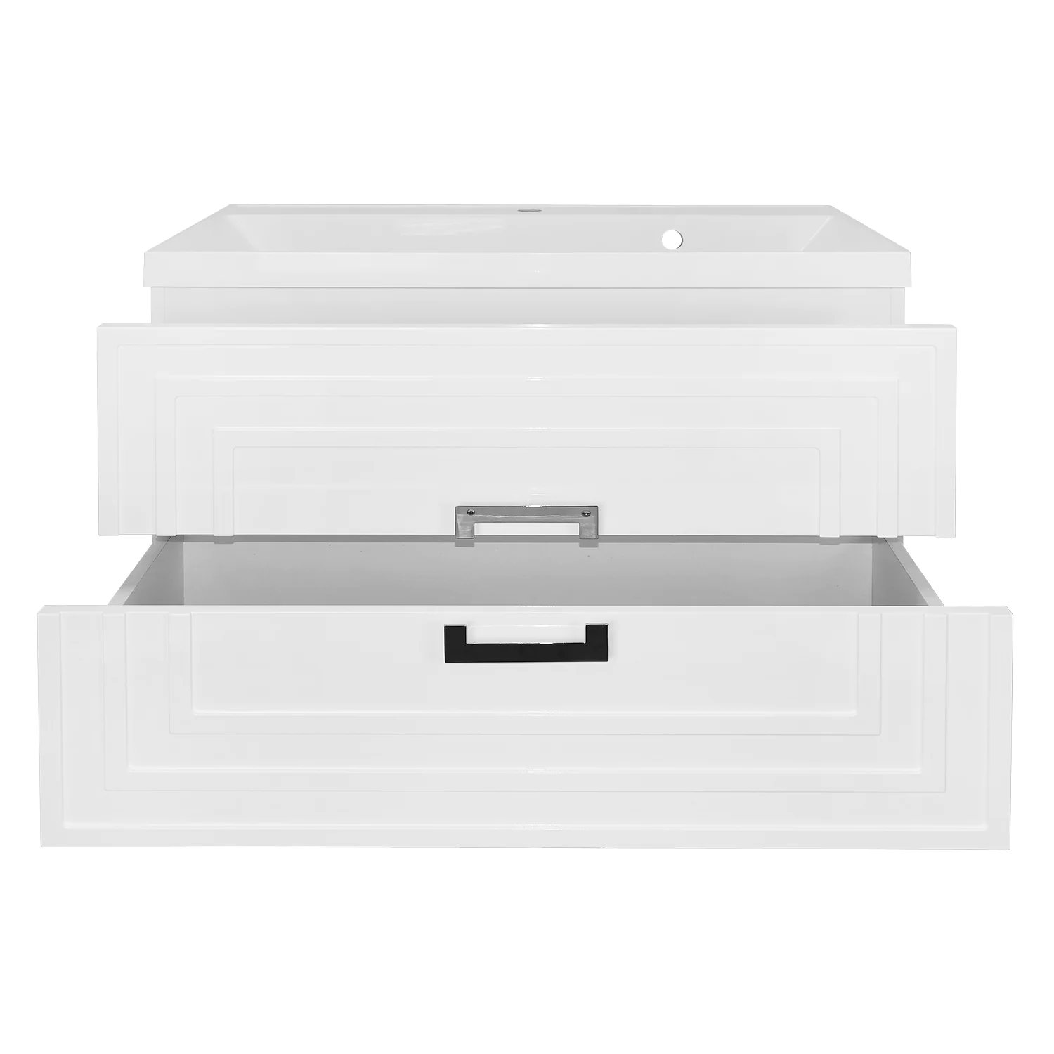 Комплект Тумба Azario ARMARIO 90/2 900х450х585 подвесная, с раковиной CLASSIK 90, белый глянцевый (CS00096962) — фото №4