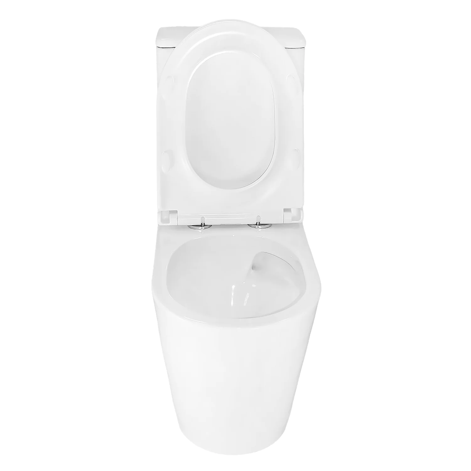 Унитаз-компакт Azario LANDER 350х630х795 напольный, безободковый, слив «Торнадо» с быстросъемным сиденьем «Микролифт» (AZ-1257A) — фото №5