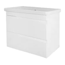 Комплект Тумба Azario KANTRI 70/2 700х460х645 подвесная, с раковиной Фостер 70, белый глянец (CS00097251)