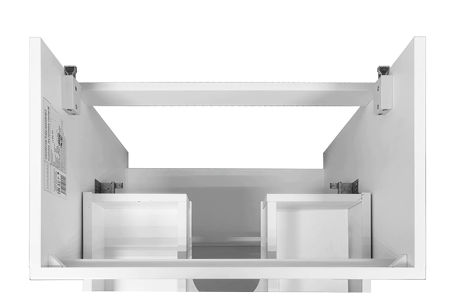 Комплект Тумба Azario KANTRI 60/2 605х405х650 подвесная, с раковиной Фостер 60, белый глянец (CS00097248) — фото №5