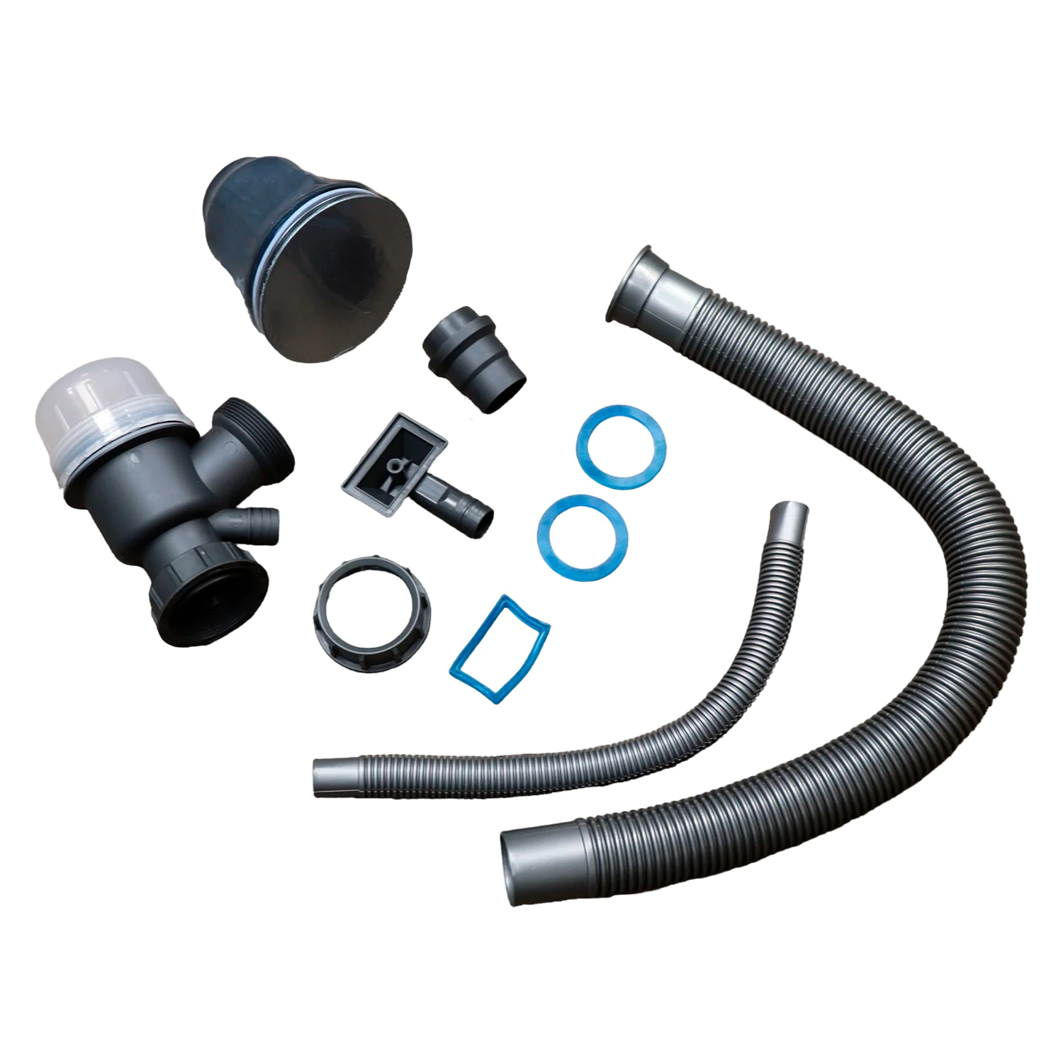 Кухонная мойка AZARIO NICOLE 500х500х220 нержавеющая сталь, в комплекте сифон, диспенсер, коландер, серая соты (AZG5050H) — фото №9