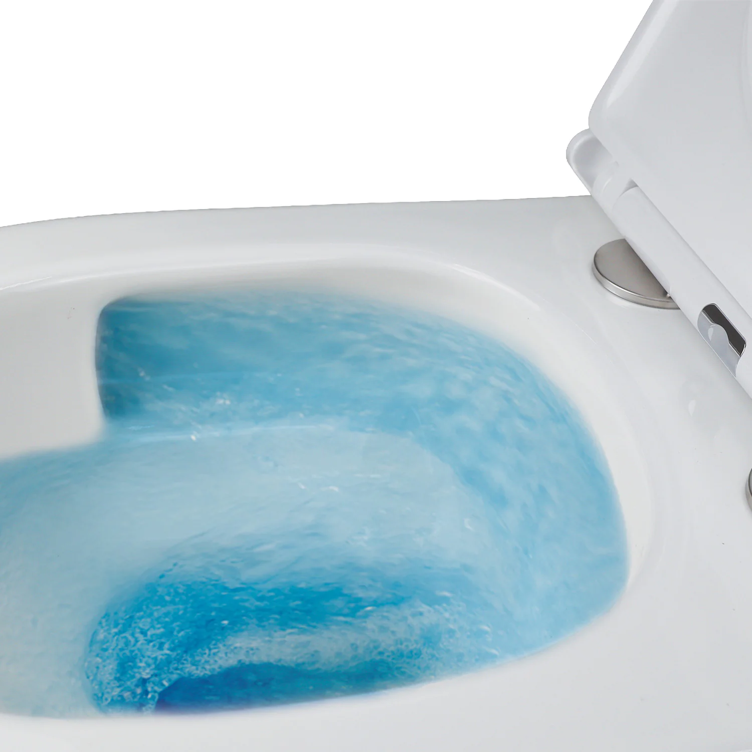 Унитаз подвесной Azario ADAGIO 360х485х365 безободковый, система смыва «Скрытое Торнадо», с быстросъемным сиденьем «Микролифт» (AZ-5177T-WHT) — фото №7