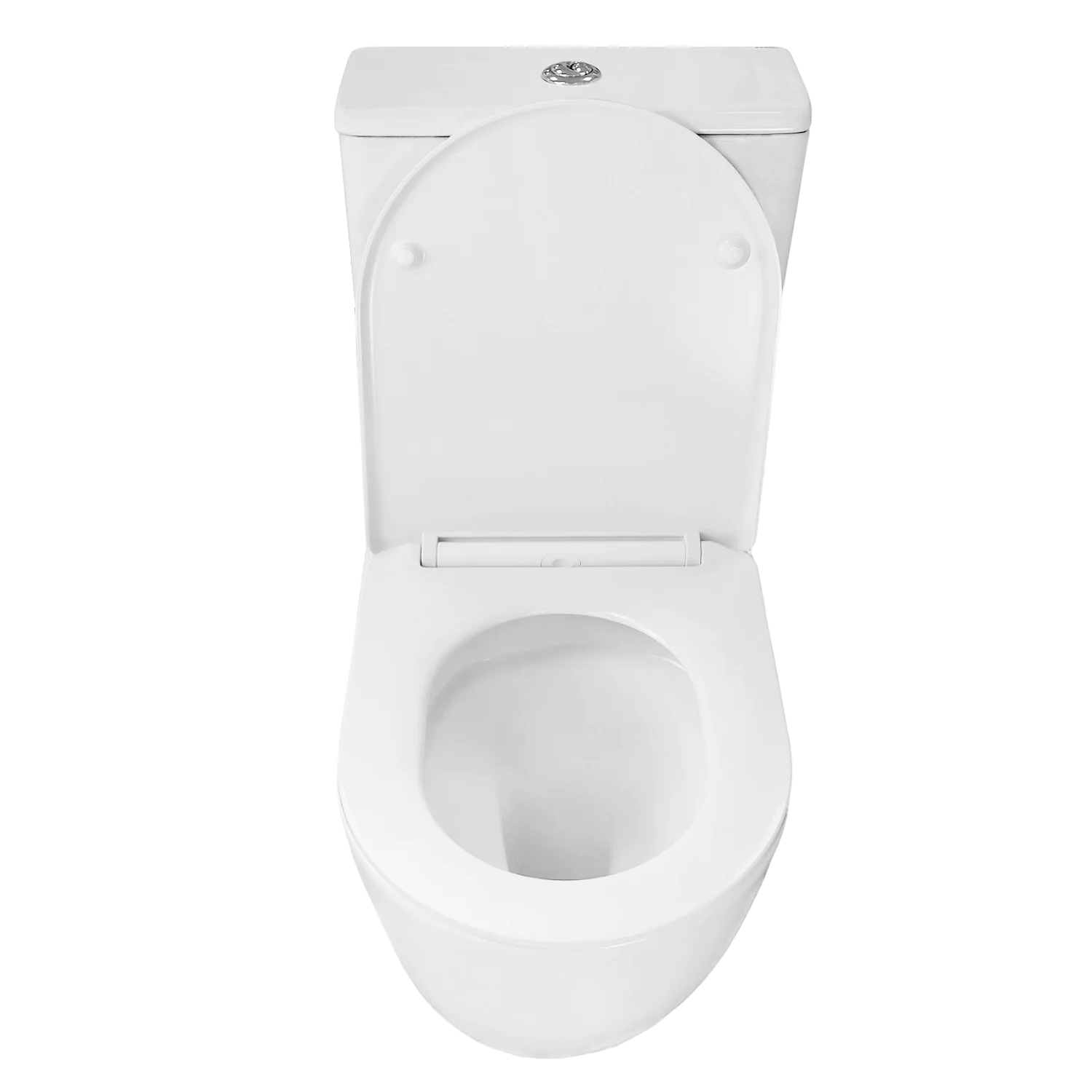 Унитаз-компакт Azario LEVITA 630х385х815 напольный, безободковый, система смыва «Скрытое Торнадо», с быстросъемным сиденьем «Микролифт» ( AZ-2903T) — фото №5