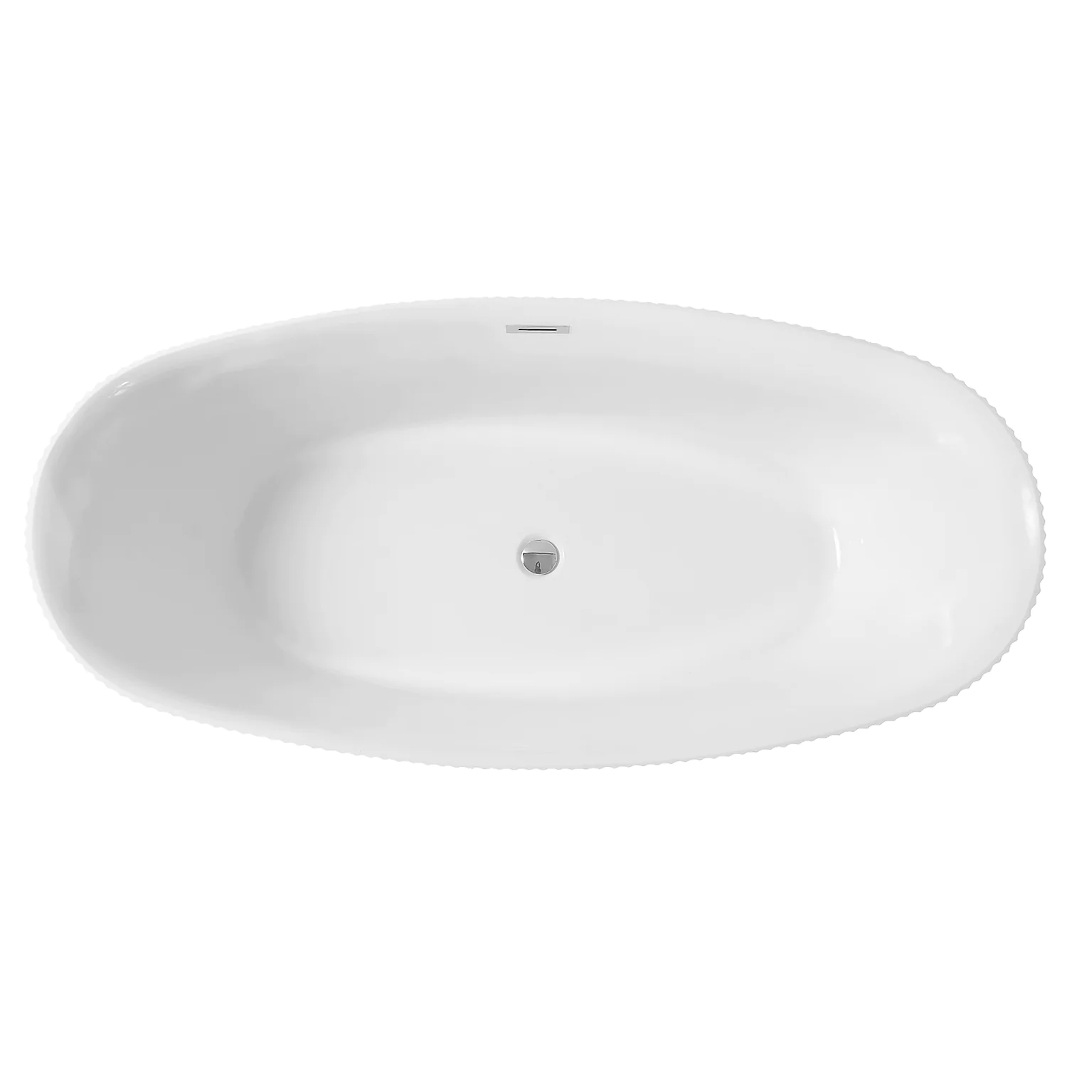 Ванна акриловая Azario ARFA 1700х800х580 свободностоящая, в комплекте с сифоном и металлической рамой (AZ-6613C) — фото №3