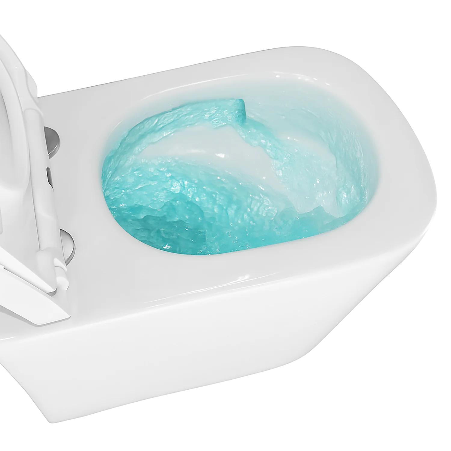 Унитаз подвесной Azario Vesper 360х510х365 безободковый, слив «Скрытое Торнадо», с быстросъемным сиденьем микролифт (AZ-1373WH) — фото №14