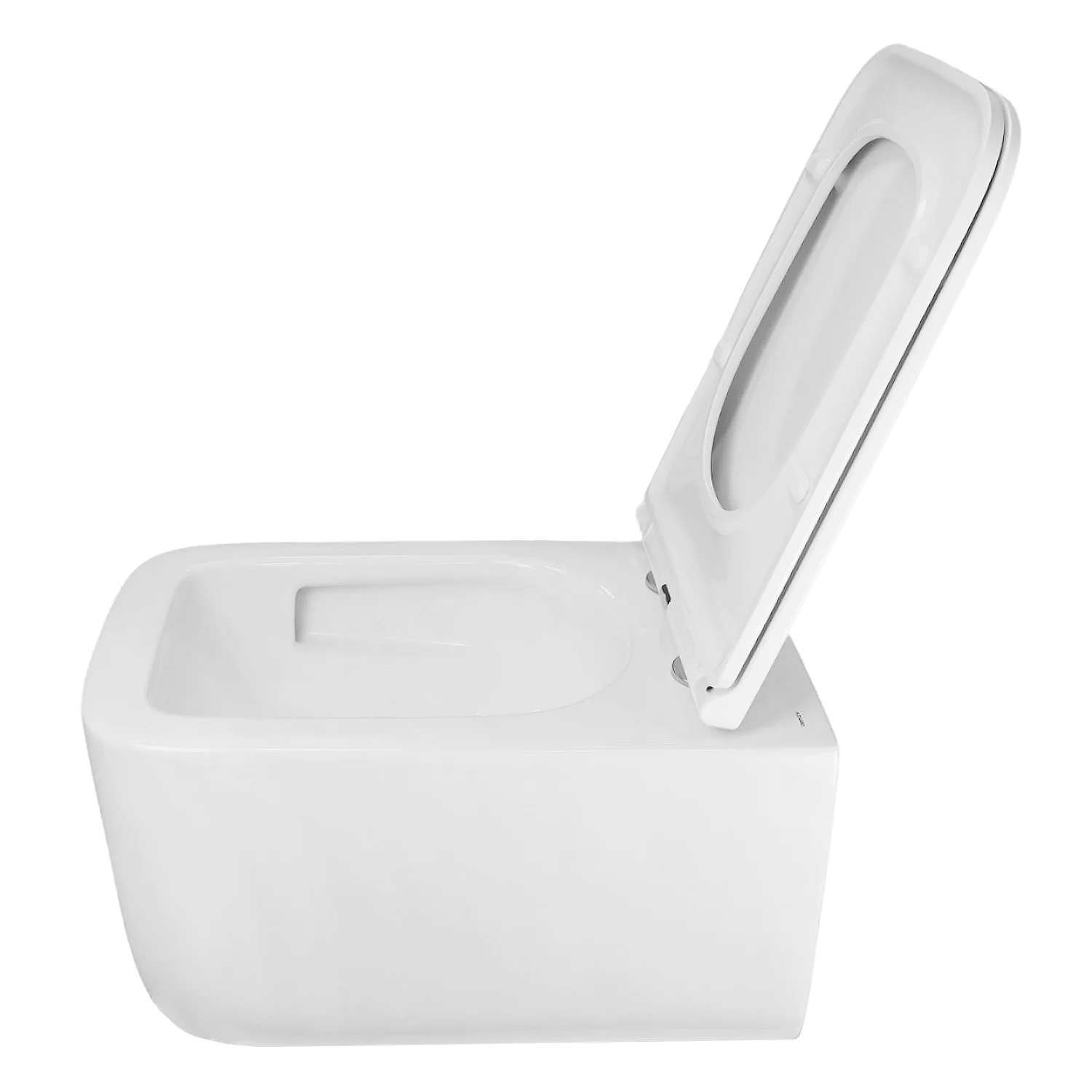 Унитаз подвесной Azario VATER 360х520х350 безободковый, система смыва «Скрытое Торнадо», с быстросъемным сиденьем «Микролифт» (AZ-5104T-WHT) — фото №6