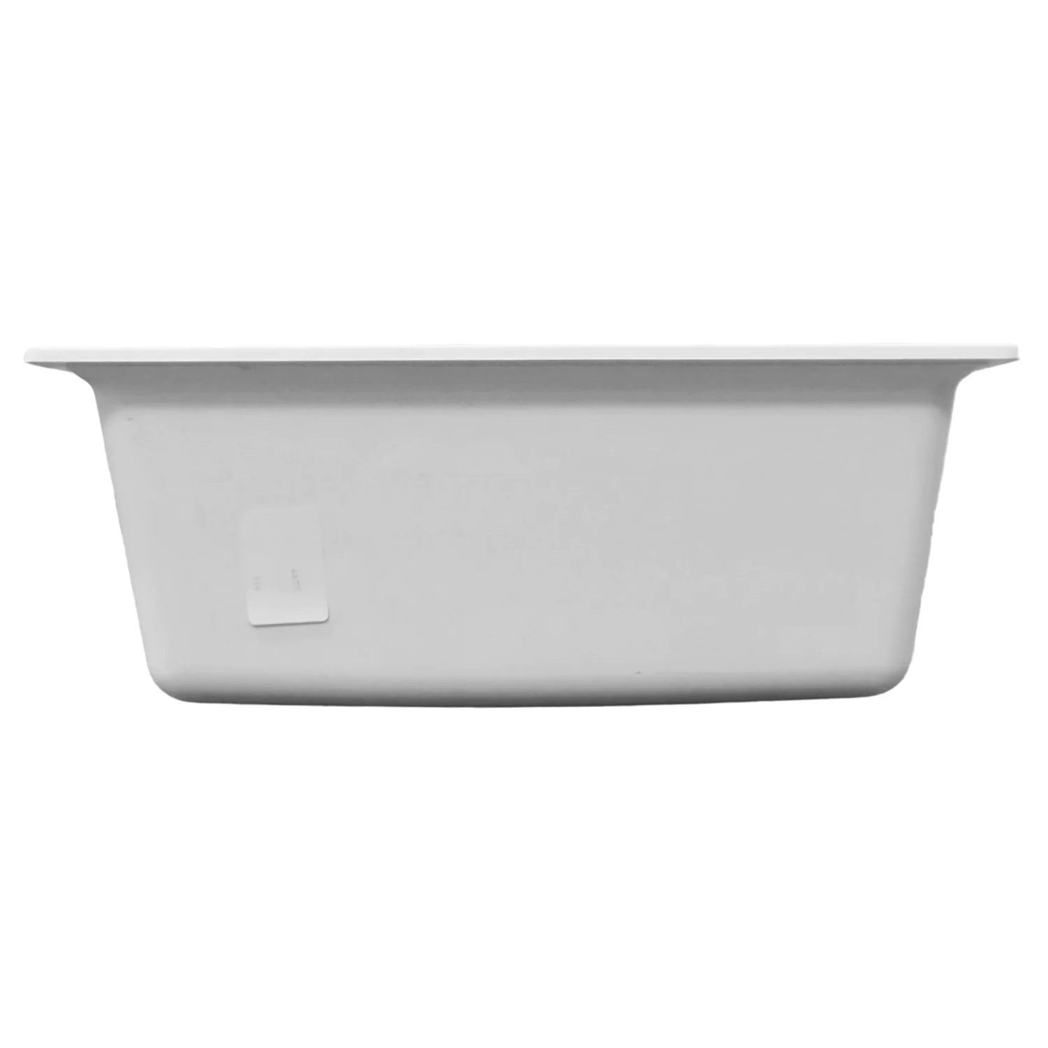 Кухонная мойка AZARIO Tavas 620х480х197 кварцевая, прямоугольная, сифон в комплекте, цвет Белый (CS00097670) — фото №5