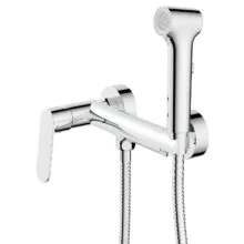 Гигиенический душ Azario Alanti со смесителем, керамический картридж, однорычажный, шланг 150 см, хром (AZ-K2532)